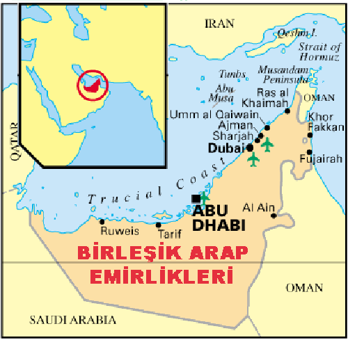 Birleşik Arap Emirliklri Nerede