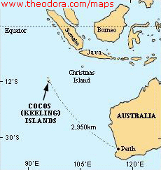 Cocos (Keeling) Adaları nerede