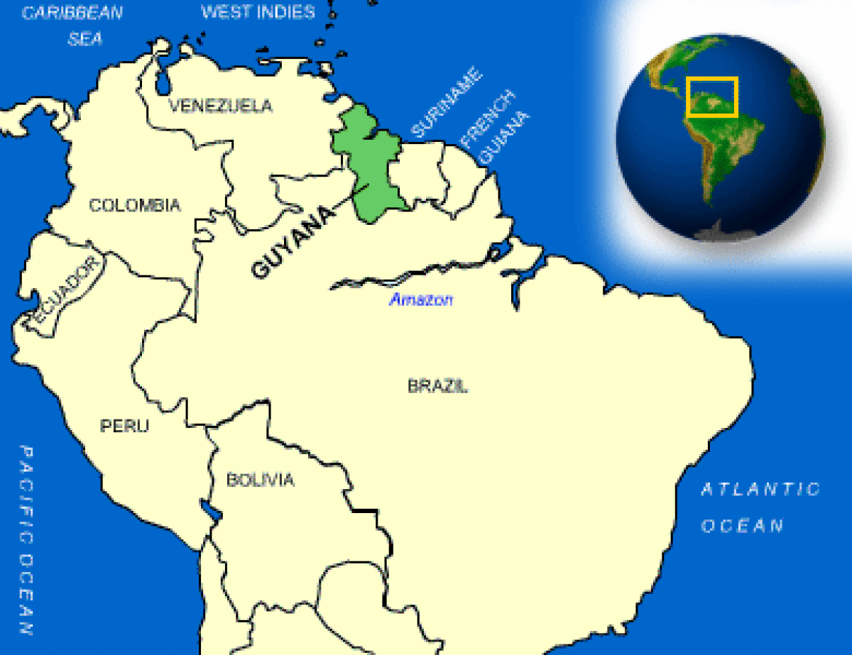 Guyana nerede