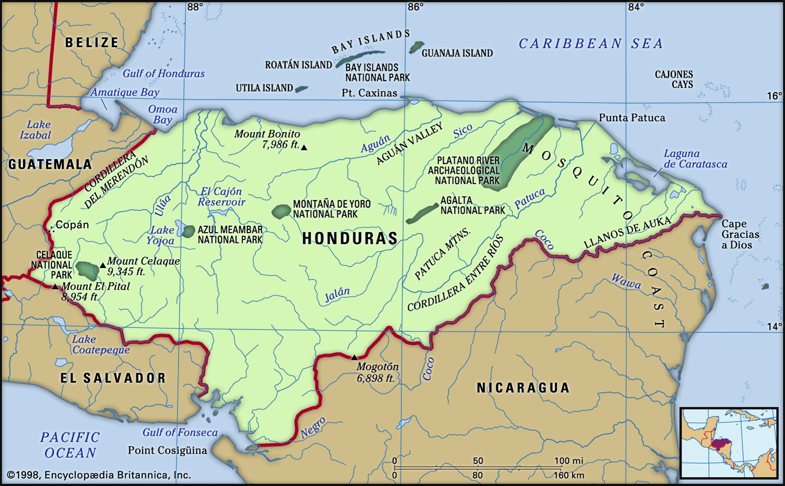 Honduras nerede