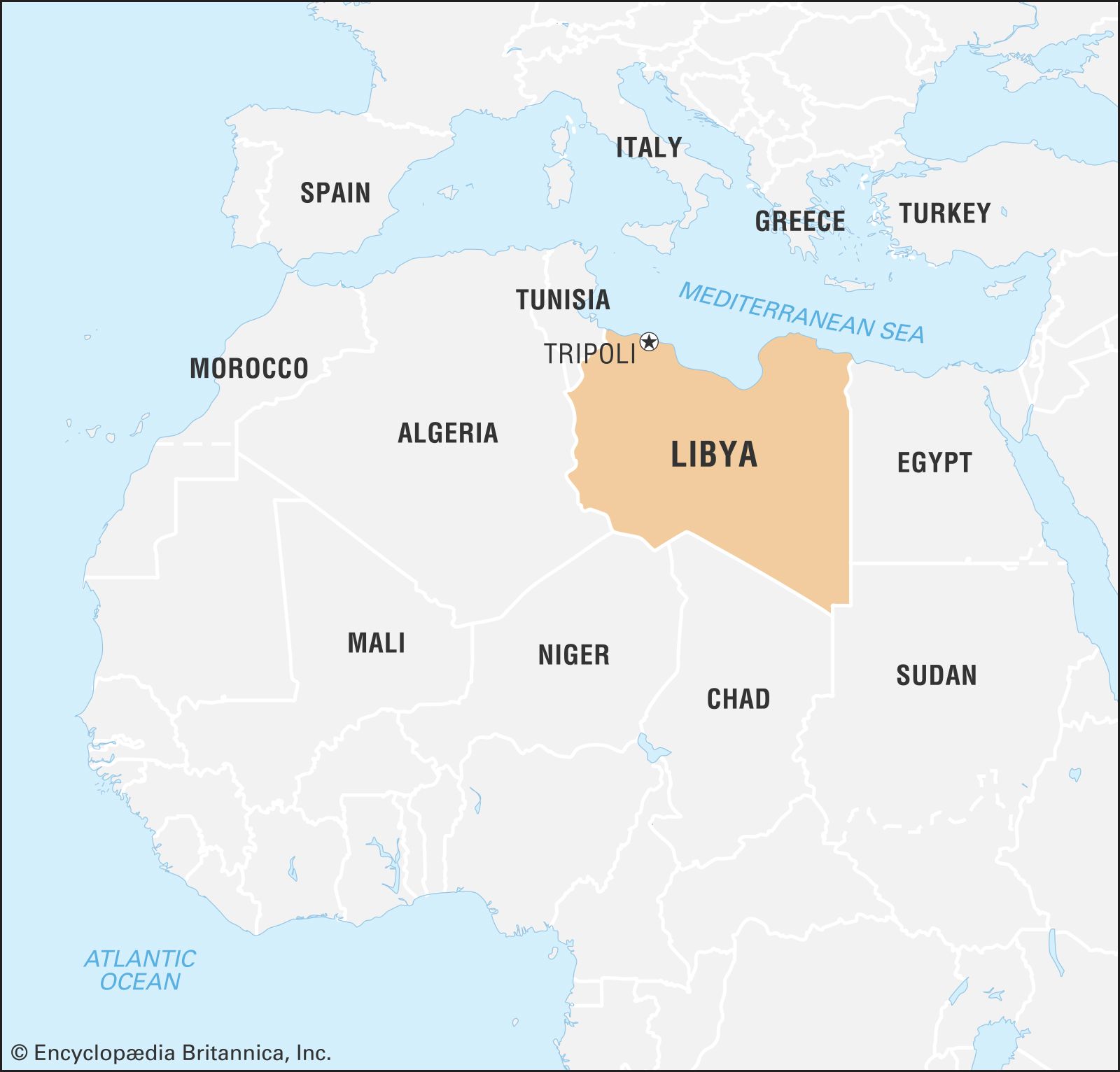 Libya nerede