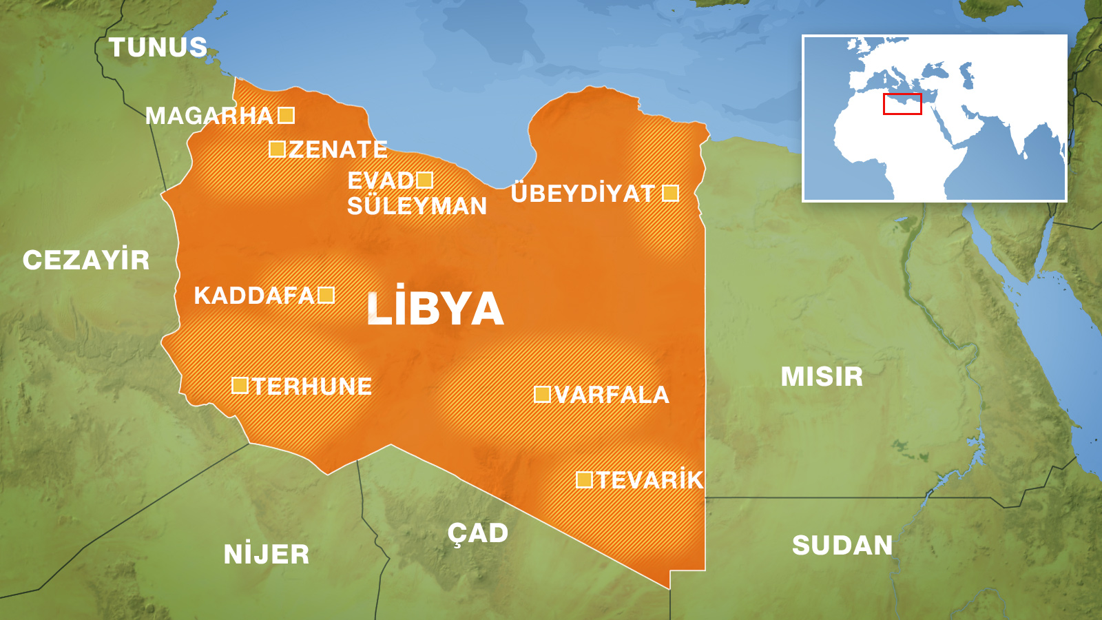 Libya nerede