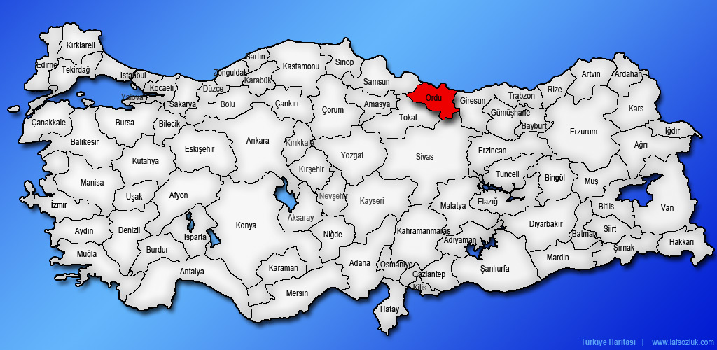 Ordu Nerede