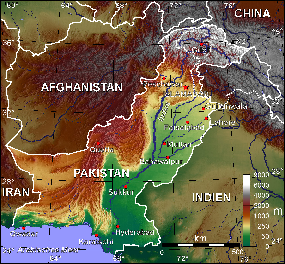 Pakistan nerede