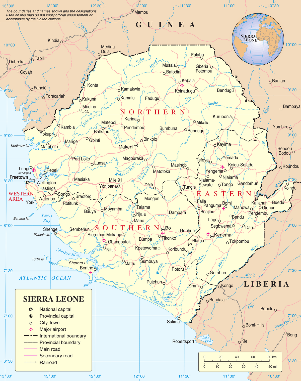 Sierra Leone nerede