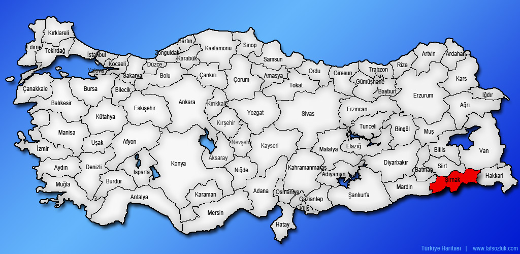 Şırnak Nerede