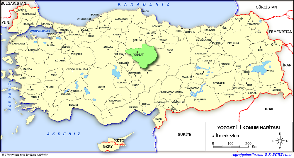 Yozgat Nerede